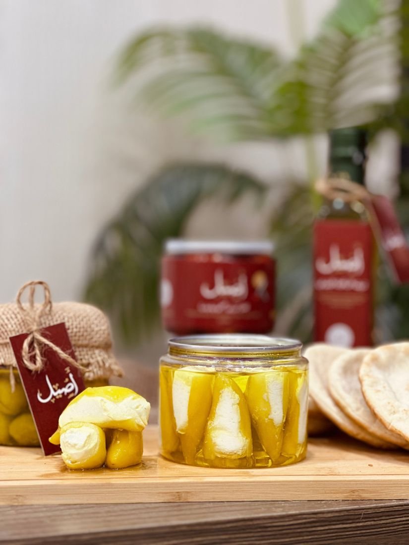 فلفل مكسيكي حار محشي لبنة — أصيل